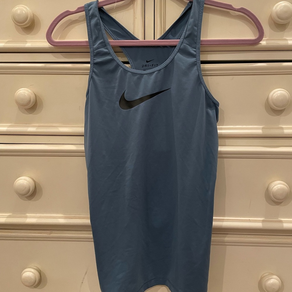 Nike Blue Racerback Athletic Tank Top